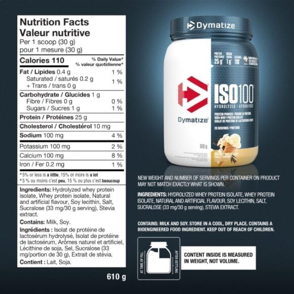 Dymatize Iso 100 5lbs Vanilla - Image 4