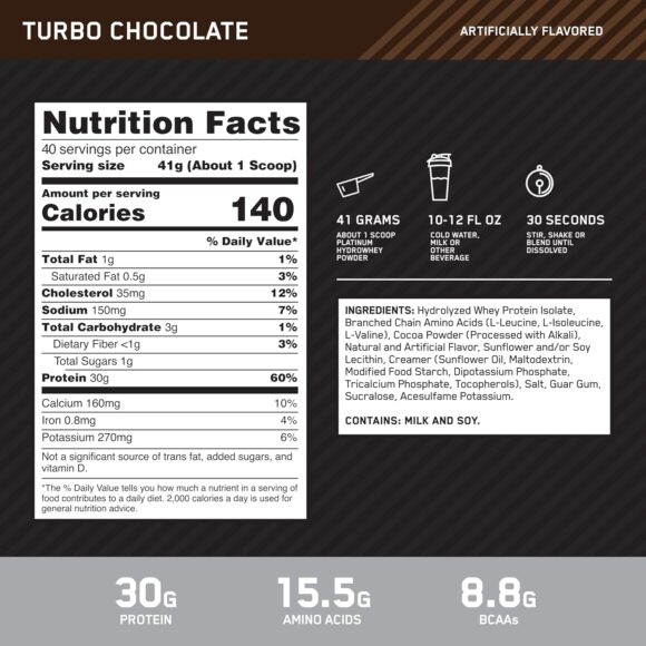 ON Platinum Hydro Whey 3.52lb - Image 2