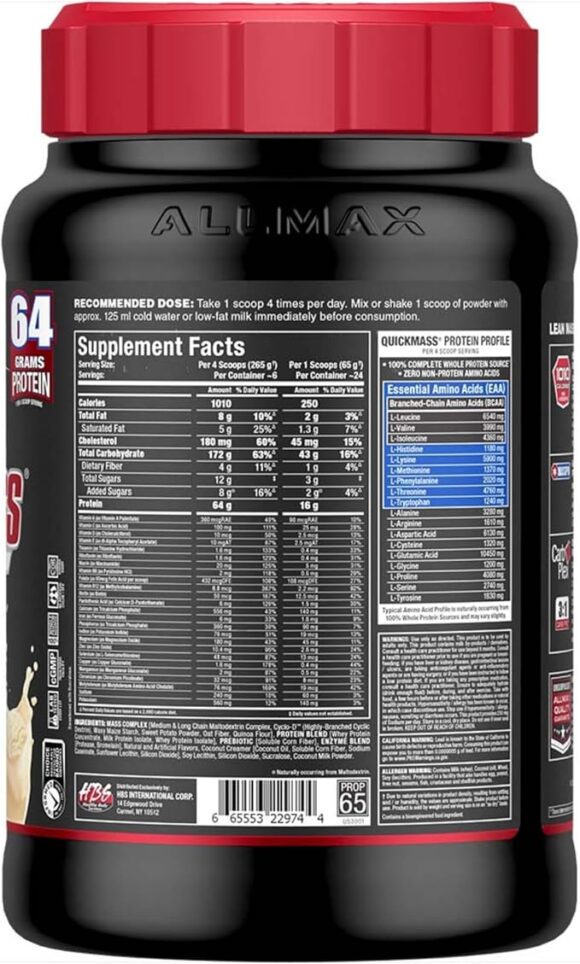 Allmax Quick Mass 3.5lbs - Image 4
