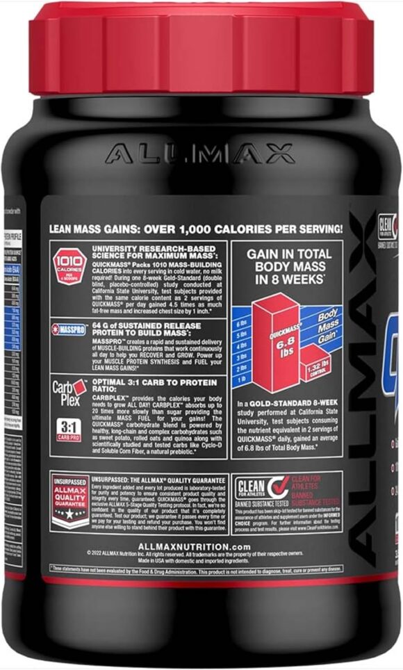 Allmax Quick Mass 3.5lbs - Image 5