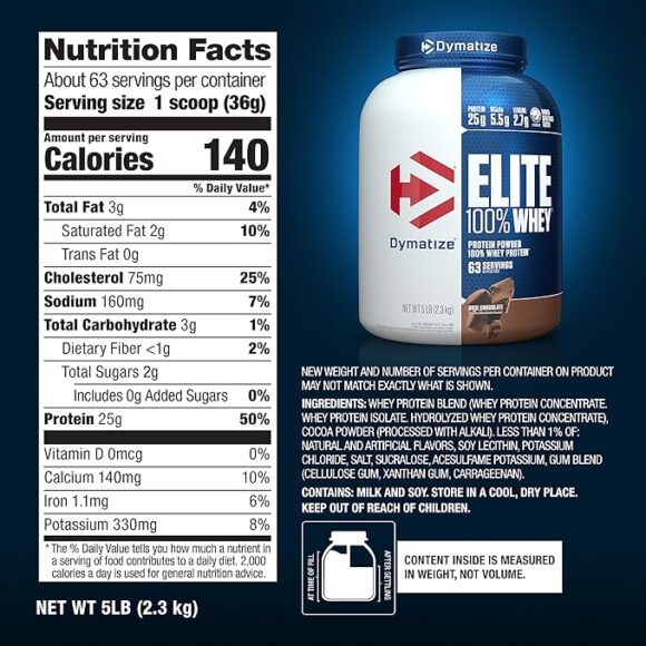 Dymatize Elite Whey 5lb Rich Chocolate - Image 4