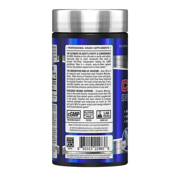 Allmax Creatine120 Capsules - Image 2