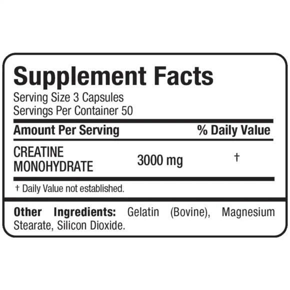 Allmax Creatine120 Capsules - Image 4