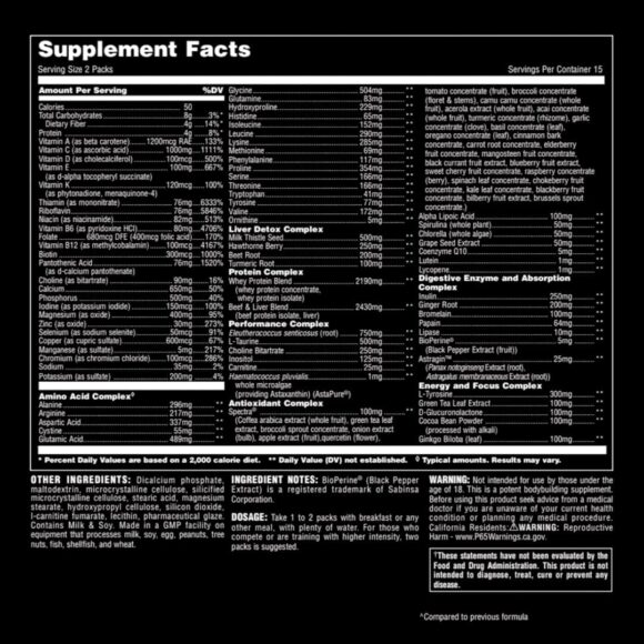 Animal Pak Ultimate Foundation - Image 2